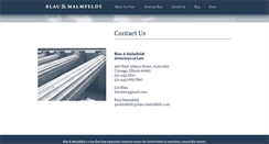 Desktop Screenshot of blau-malmfeldt.com